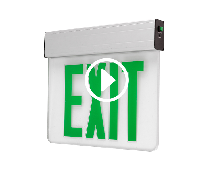 Jelex1GC-Aluminum Tithíocht Comhartha Exit Dóiteáin Éigeandála