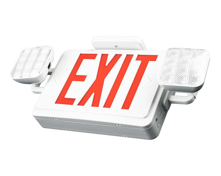 Teaglama Solais Éigeandála Jlec2rw-Exit le litreacha dearga