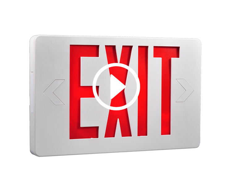 Jleed2rwem-New Slim Red Sign Sign Exit faoi stiúir