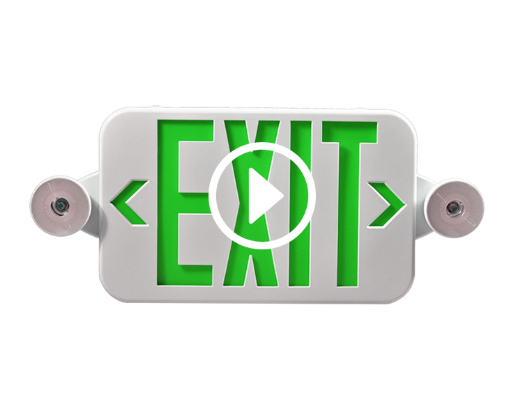 JLECE2GW-NEW-NEW Sign Exit Green Exit